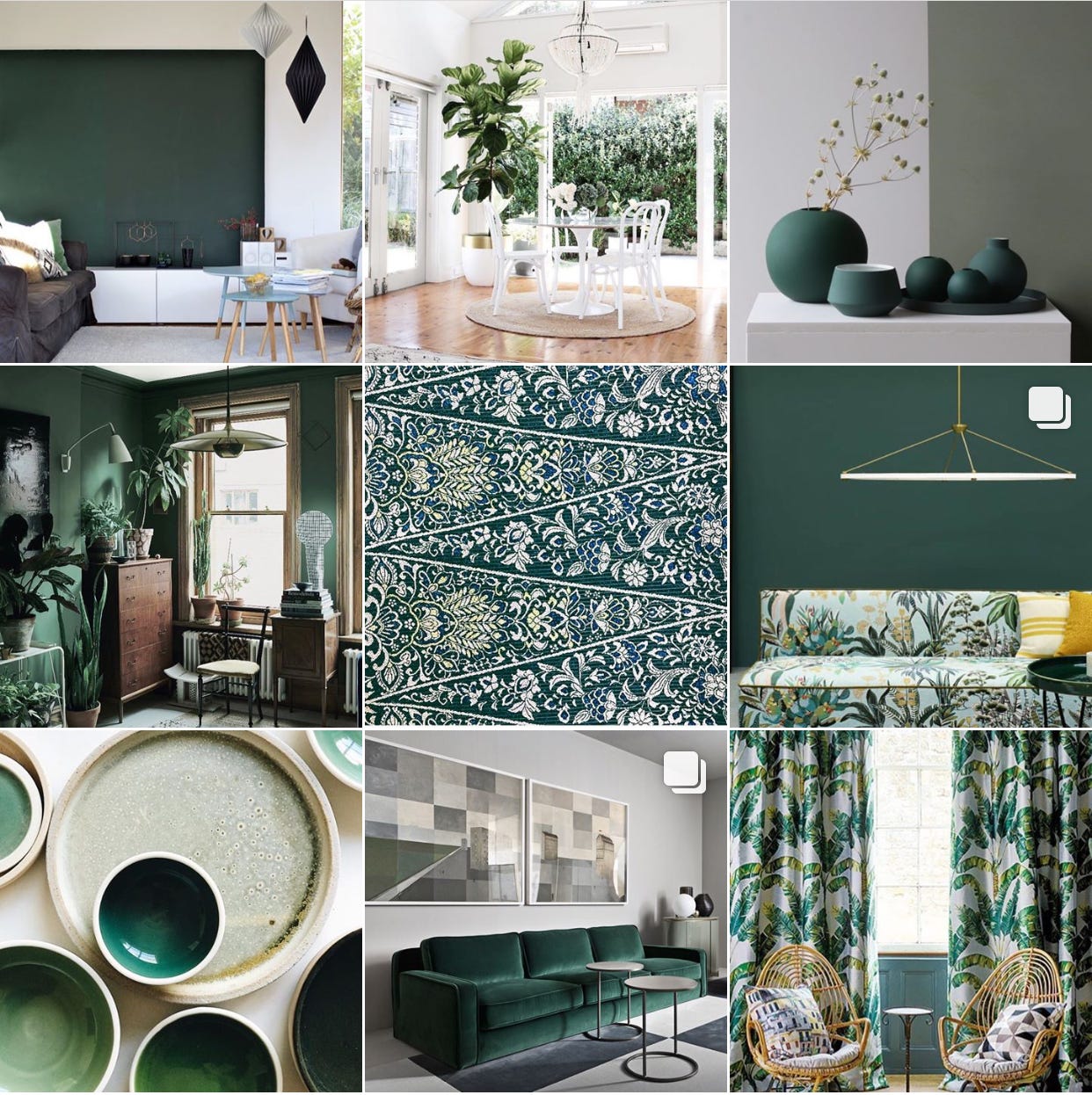 Fir Green @michelleogundehin Instagram moodboard