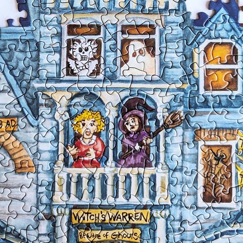 Bits & Pieces Haunted House Costume Parade Jigsaw Puzzle