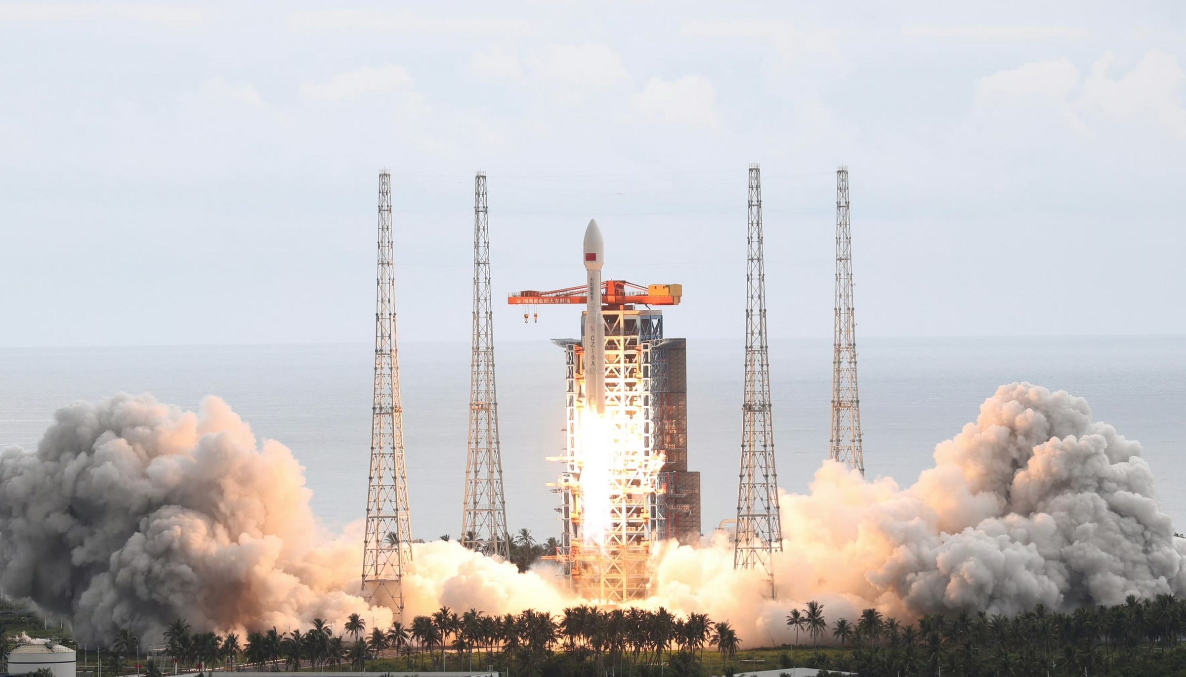 The Long March 8A Y10 vehicle lifting off from the Wenchang Commercial Space Launch Site on August 4th 2026. The Long March 8A Y10 vehicle lifting off from the Wenchang Commercial Space Launch Site on August 4th 2026.