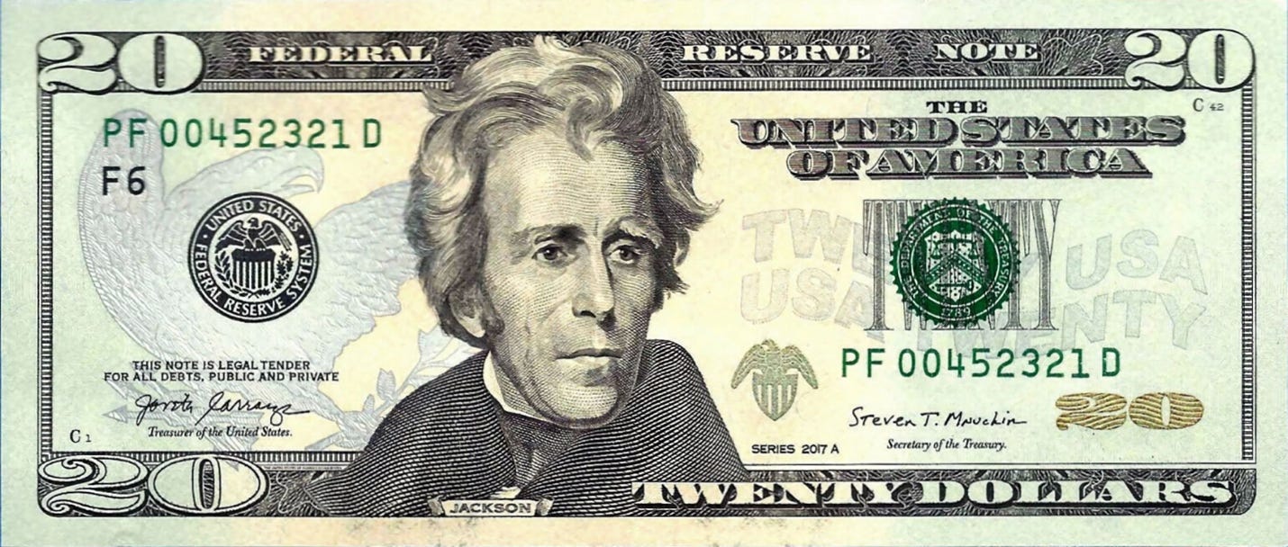 United States twenty-dollar bill - Wikipedia