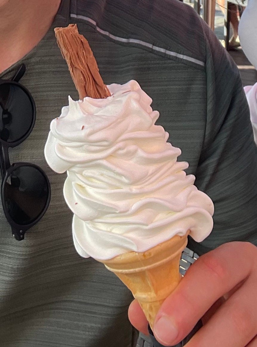 99 Flake soft serve ice cream