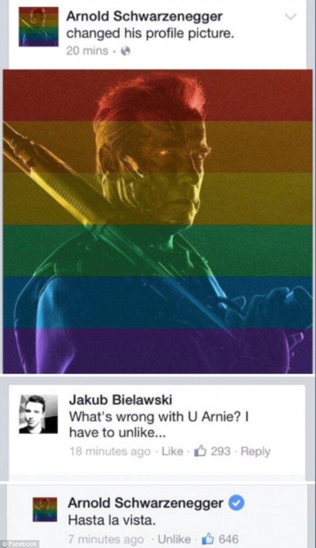 Arnold Pro Gay Marriage