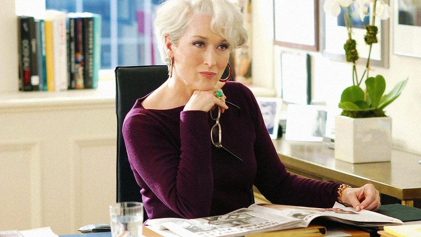 The Devil Wear Prada: What We Keep & What We Toss From Miranda Priestly's  Management Style - The Working Gal