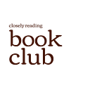 Logo for The Closely Reading Book Club