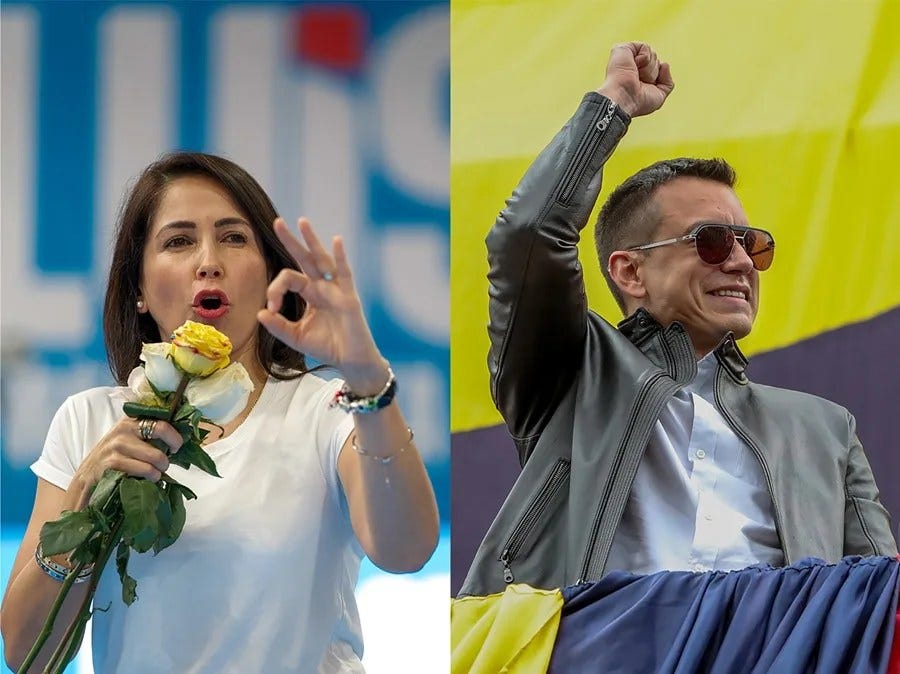 Ecuador debate: Noboa y González vuelven a enfrentarse