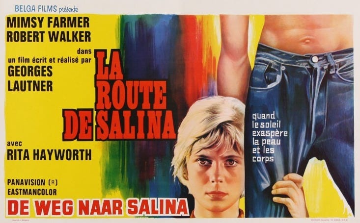 ROAD TO SALINA LA ROUTE DE SALINA Belgian movie poster 14x22 ... ROAD TO SALINA LA ROUTE DE SALINA Belgian movie poster 14x22 ...