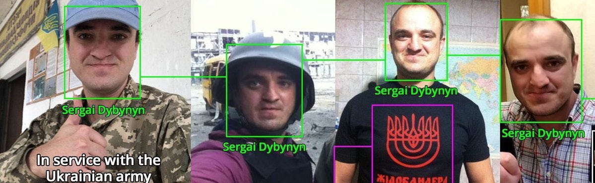 May be an image of 4 people and text that says 'Sergai Dybynyn Sergai Dybynyn In service with the Ukrainian army SergaiDybynyn Sergai Dybynyn Sergai Dybynyn'