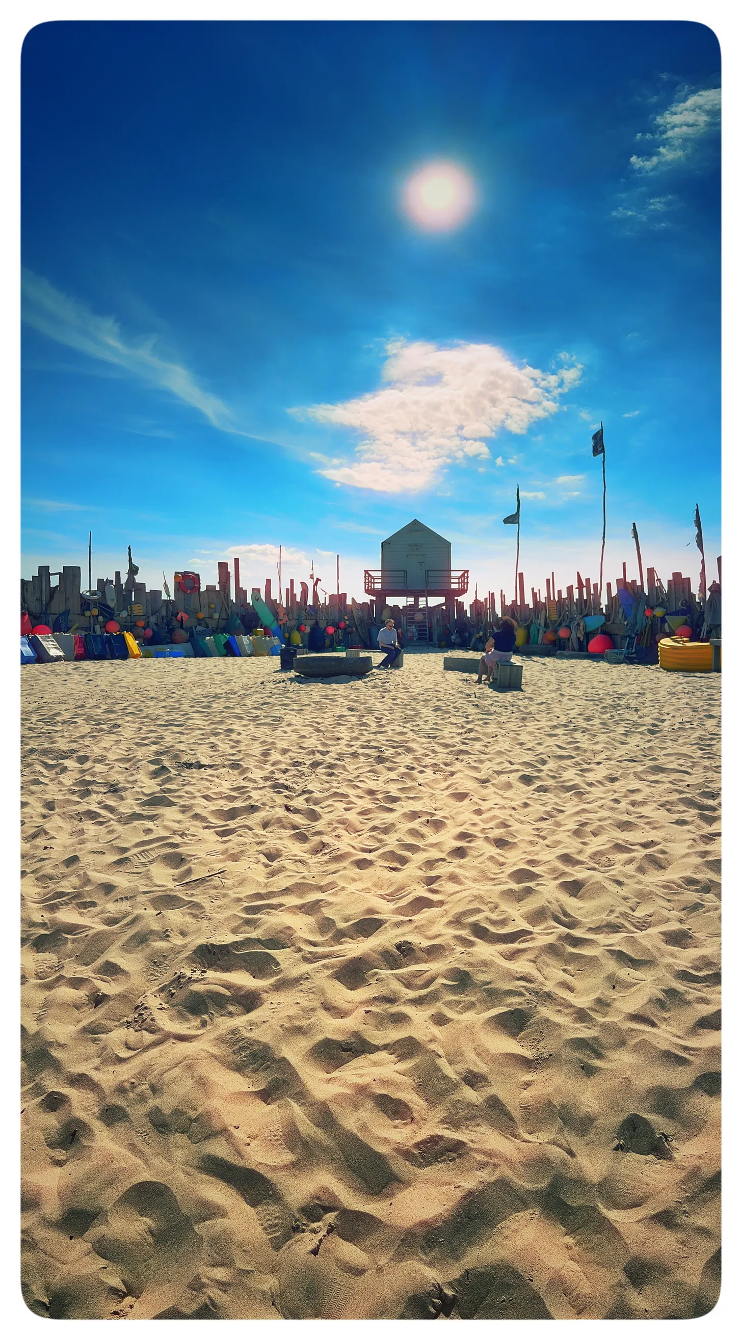 Verticaal panorama bij het Drenkelingenhuisje