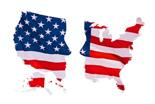 2016 US presidential elections map concept isolated on white background 2016 US presidential elections map concept isolated on white background