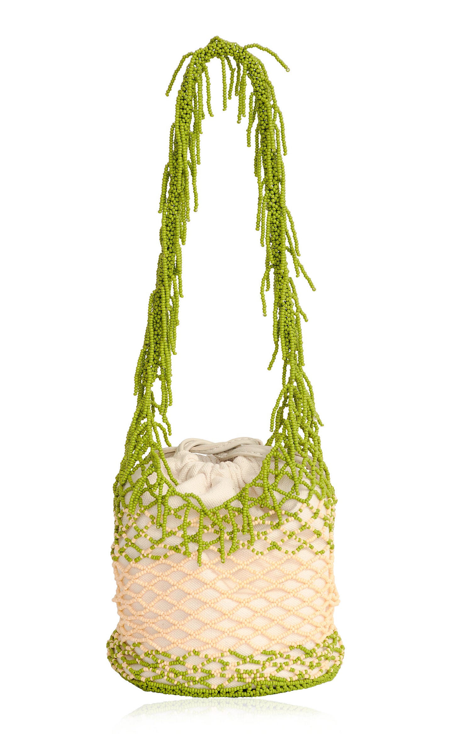 Festiva and Savia Ivory Beaded Bag