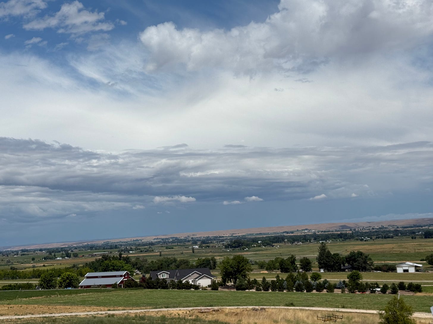 Storms on the opposite side of the valley from the first picture. They are just as beautiful.