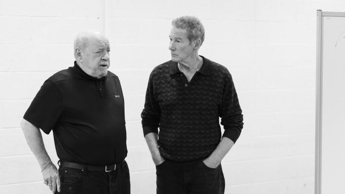 Paul Schrader and Richard Gere on the set of 'Oh, Canada' Paul Schrader and Richard Gere on the set of 'Oh, Canada'