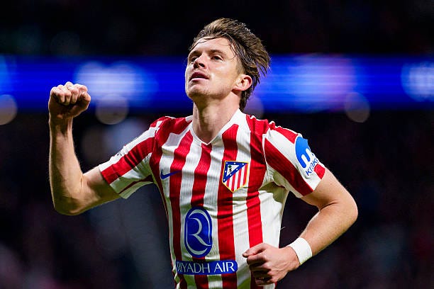 Conor Gallagher in action for Atletico Madrid Conor Gallagher in action for Atletico Madrid