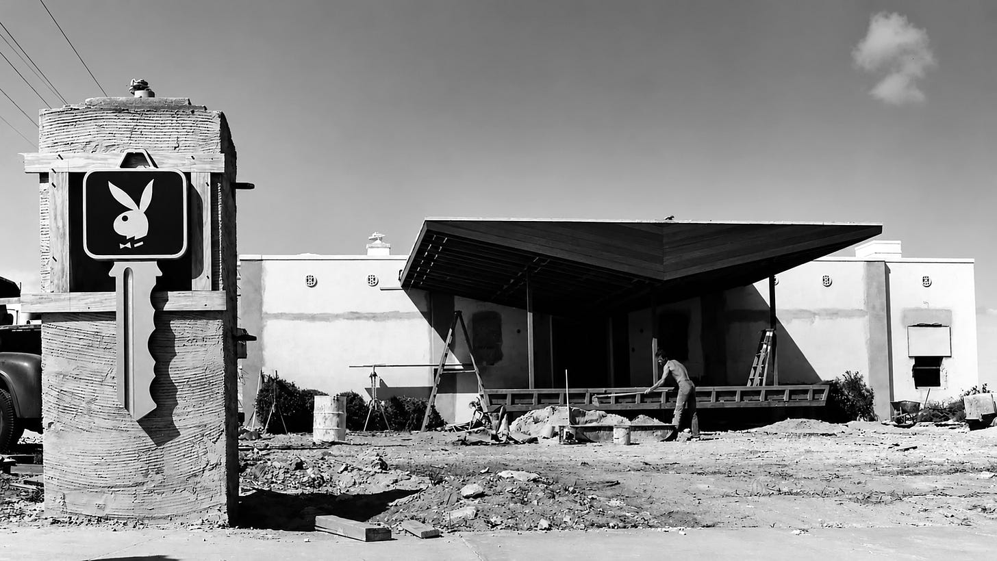 The Playboy Club under construction on March 21, 1961. Courtesy of Museum of Miami. The Playboy Club under construction on March 21, 1961. Courtesy of Museum of Miami.