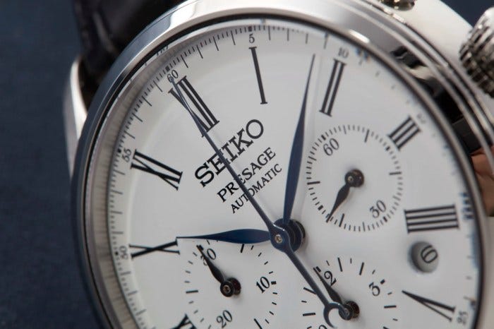 Seiko Presage Enamel Automatic Chronograph Seiko Presage Enamel Automatic Chronograph