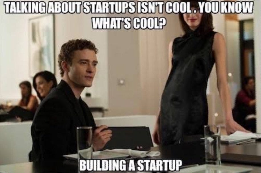 The Startup Scholars on Twitter: "Talking about startups isn't cool , You  know what's cool? Building a #startup 😎 #entrepreneur #business  #cryptoartist #Investment #AI #MEMES https://t.co/Jsu4mCvSUa" / Twitter