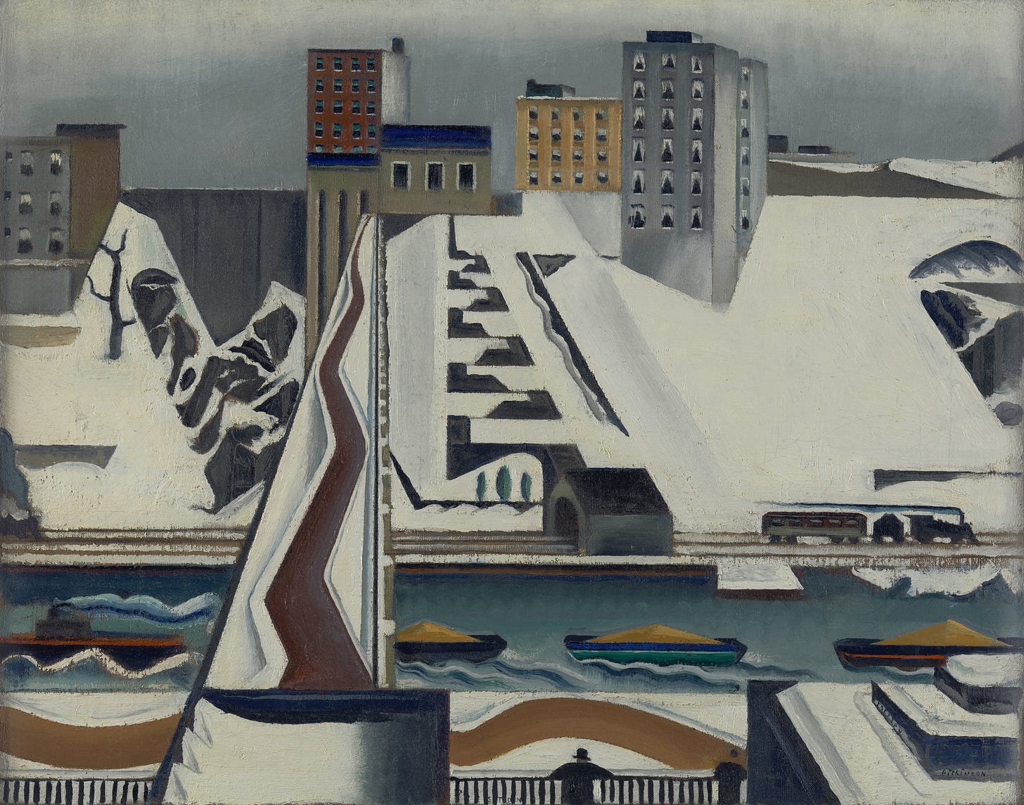 Preston Dickinson. Harlem River. before 1928 | MoMA