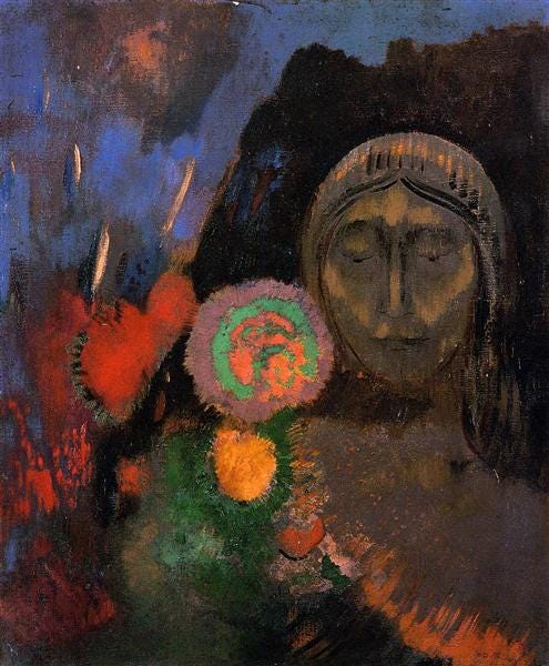 Still Life - The Dream, c.1904 - Odilon Redon - WikiArt.org