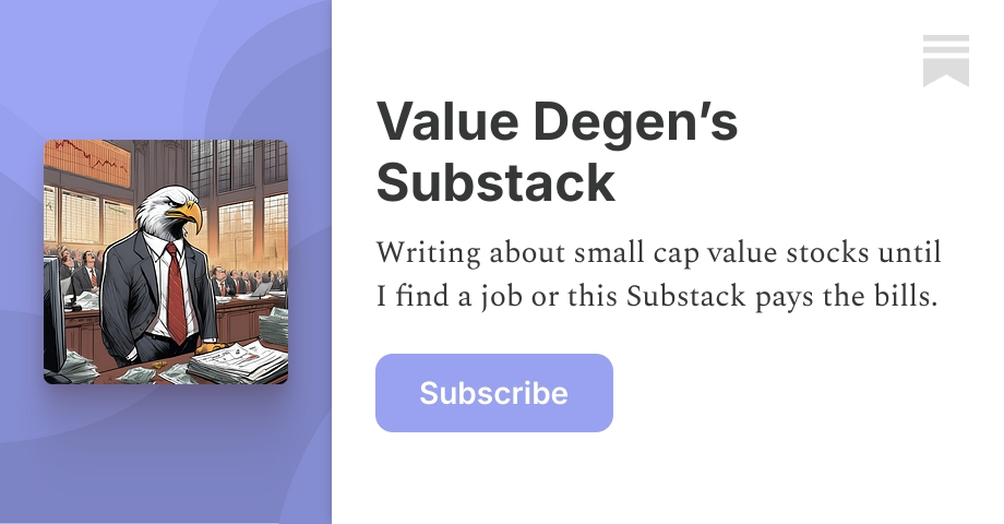 Value Degen’s Substack | Substack