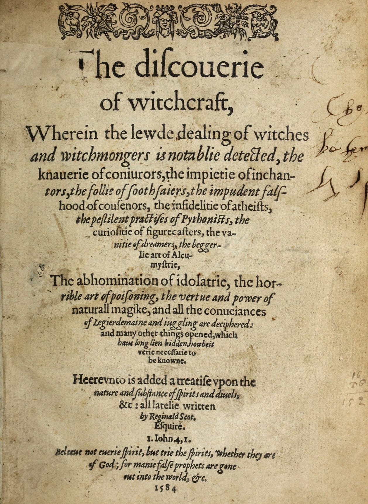 The Discoverie of Witchcraft - Wikipedia