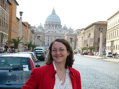 Interviewing in Rome, at Gardone Riviera's Roman Forum conference, in Dublin at the pub after giving a talk at a youth conference, In DC the March for Life, at the Vatican bloggers' conference and in the office.