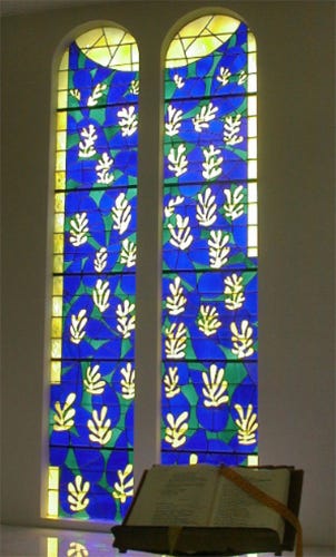 Matisse Chapel Stained Glass, Henri Matisse, Monica Arellano Ongpin via Flickr Matisse Chapel Stained Glass, Henri Matisse, Monica Arellano Ongpin via Flickr