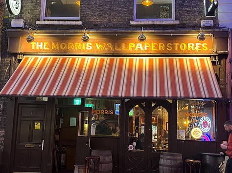 Out and in at The Morris Bar