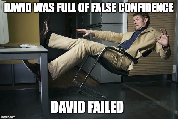Guy falling off chair - Imgflip