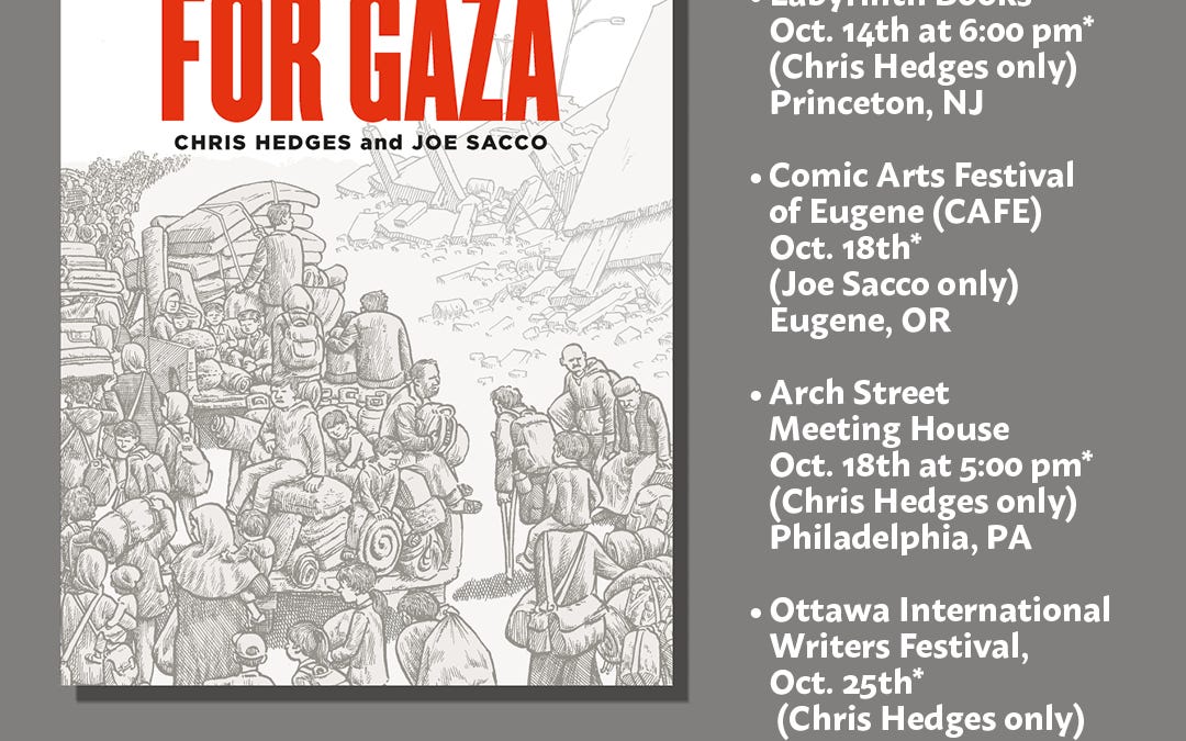 All the October Dates for ‘Requiem for Gaza’ Book Tour With Chris ...