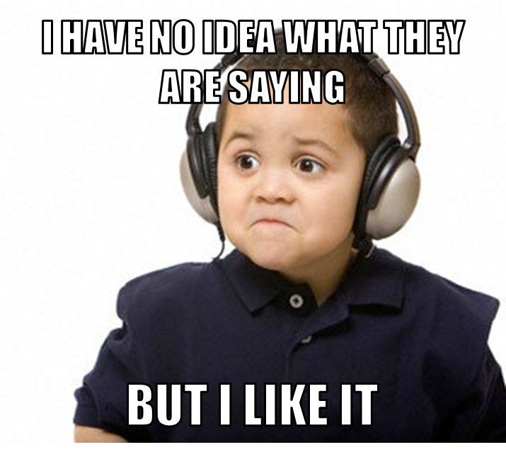 Listening to music in another language be like... : Second Language Strategies Listening to music in another language be like... : Second Language Strategies