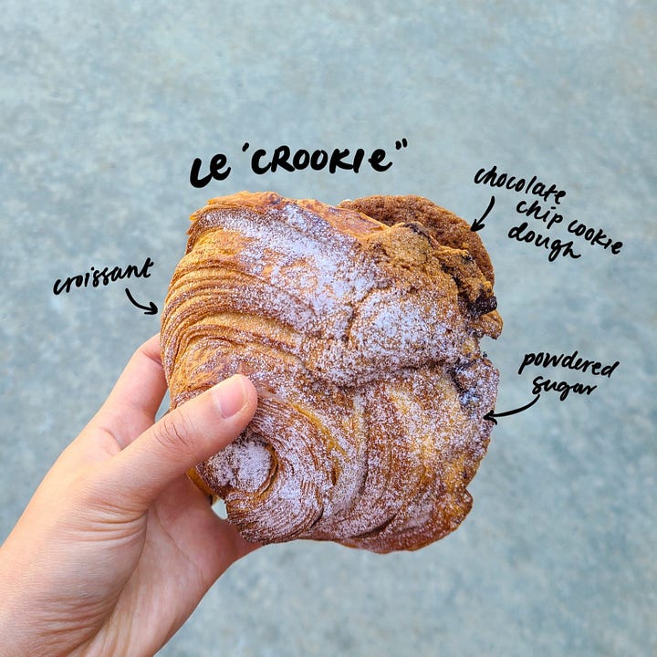 Vicente Bakery Chocolate Chip Cookie Croissant