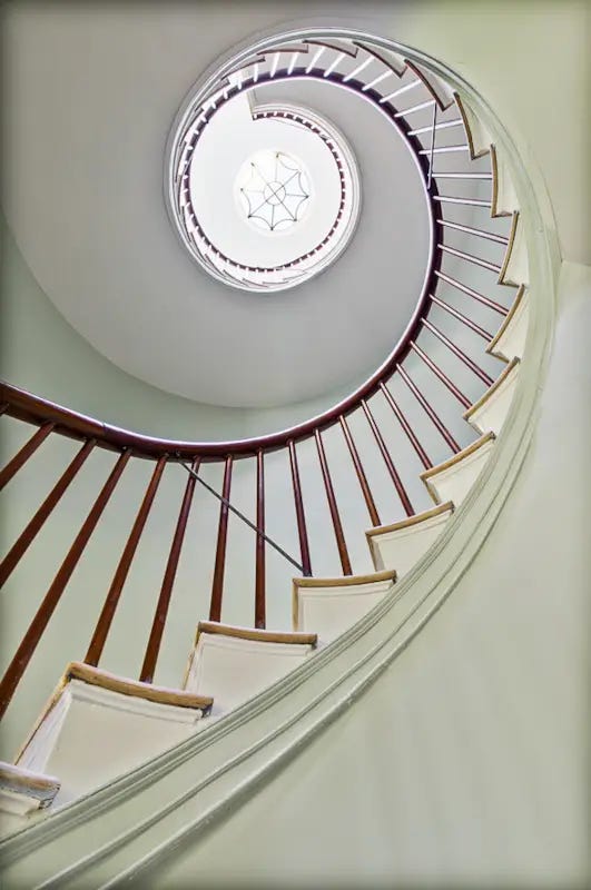 The entry stairs