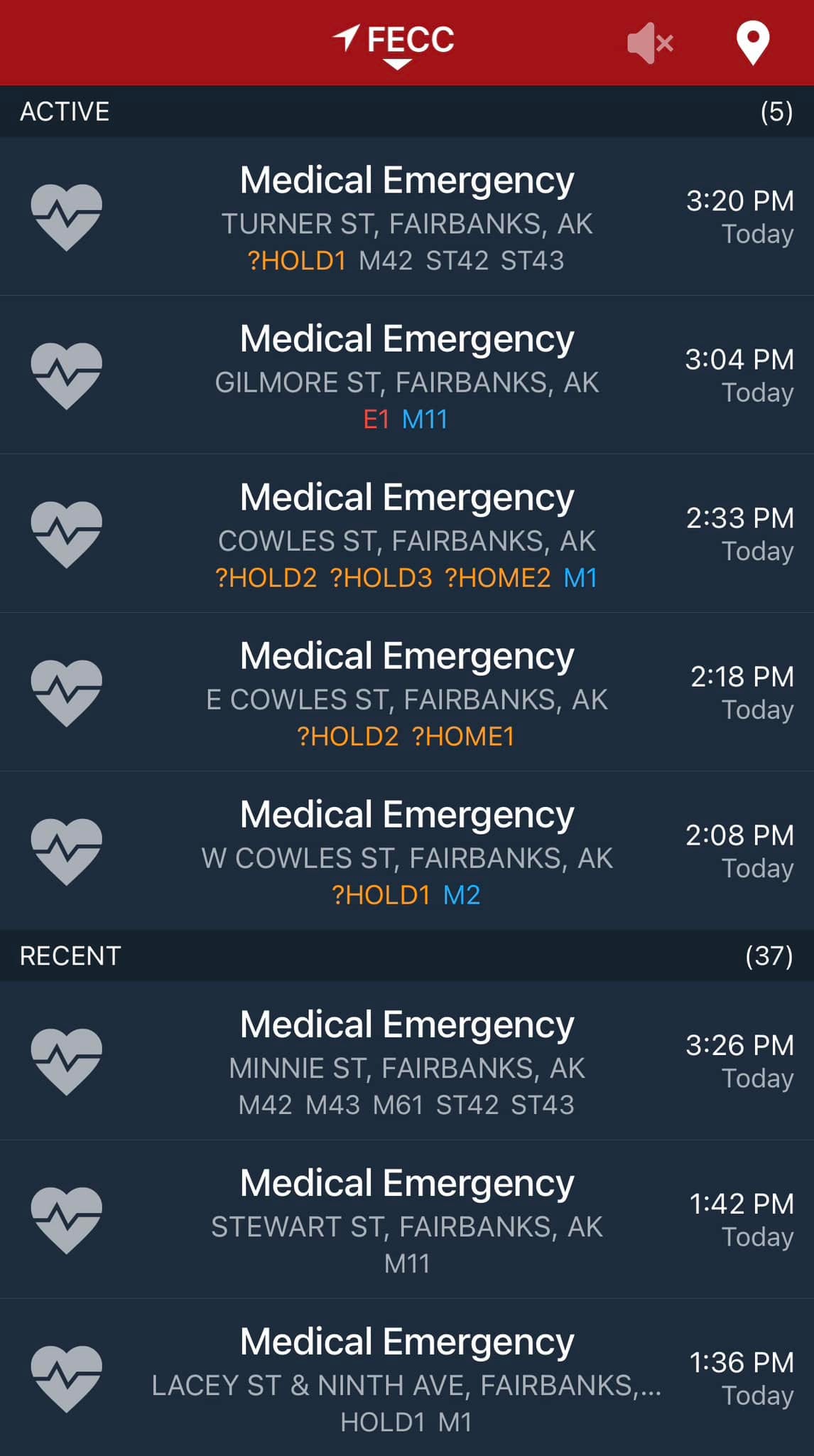 Medical Emergencies in the Span of Several Hours