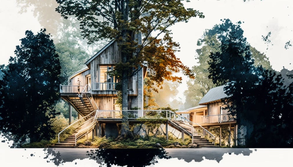 An artistic rendering of what the Industrial Commons' Innovation Campus could look like. An artistic rendering of what the Industrial Commons' Innovation Campus could look like.