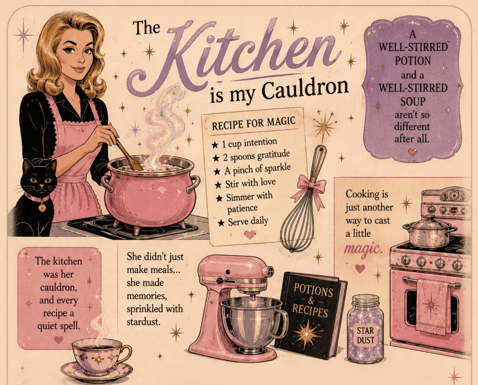 The kitchen is my cauldron