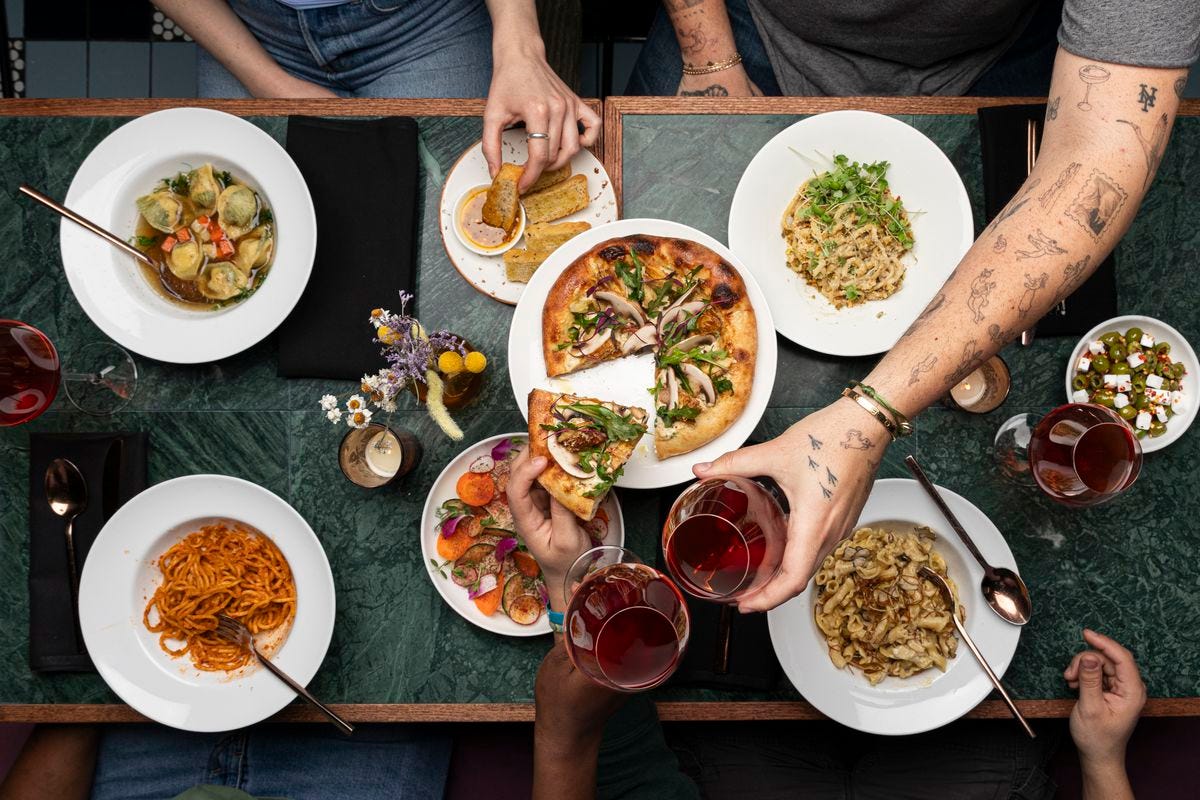 A spread from Soda Club.