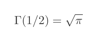 Gamma of 1/2