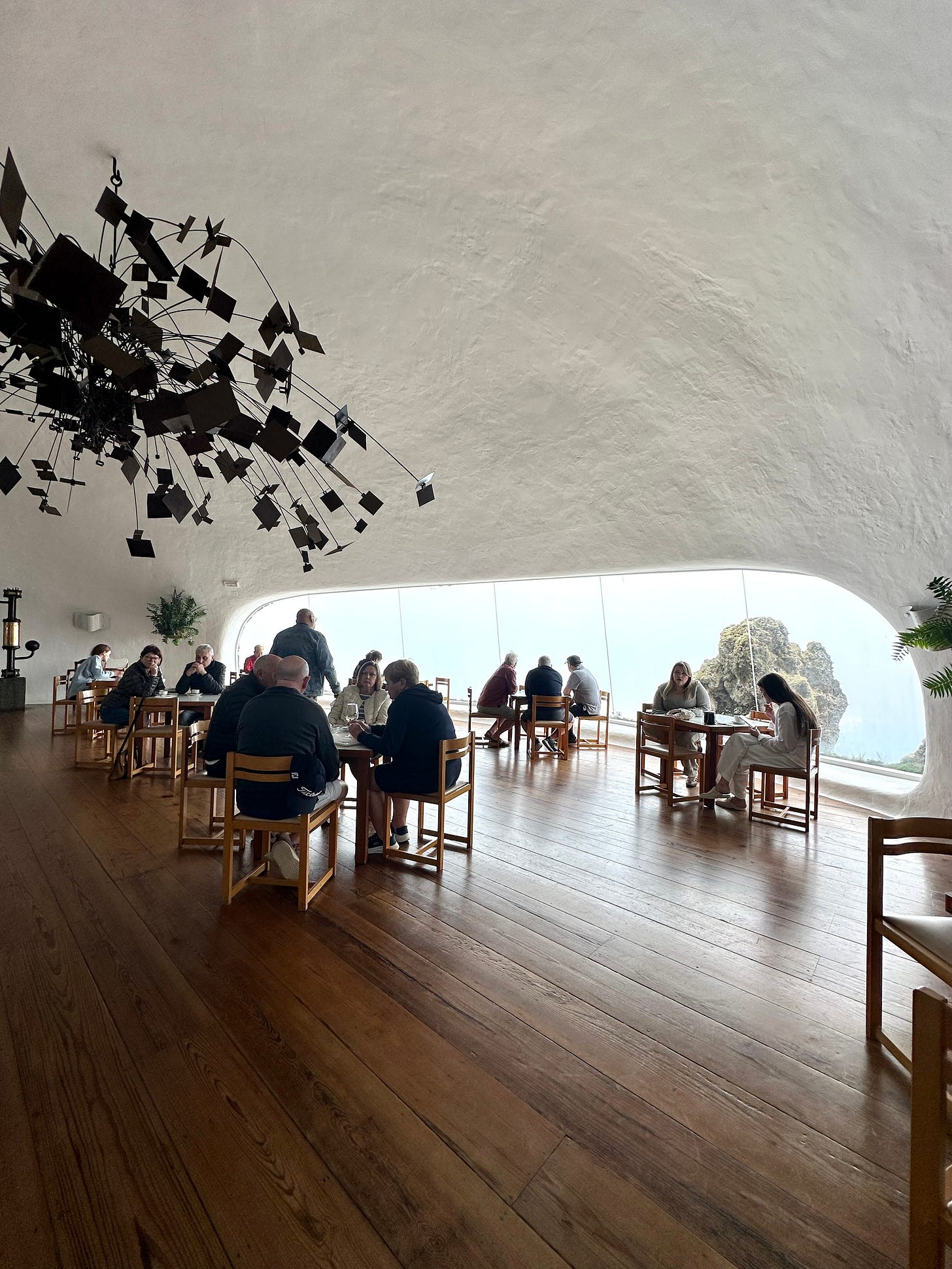 Inside Mirador del Río at the northern tip of Lanzarote