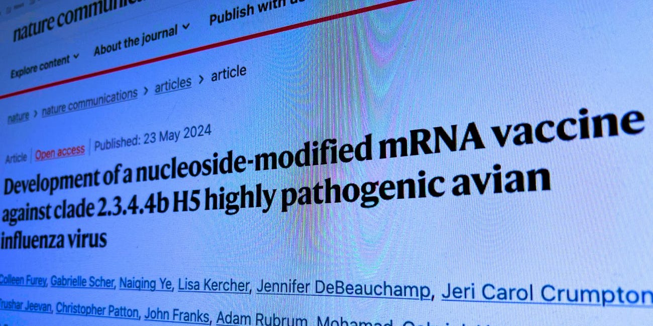 USDA Developed mRNA Bird Flu Vaccine Against 2.3.4.4b H5N1 As It Made That Virus More Infectious and Deadly with Gain-of-Function—Now the Same Virus Subtype Is Causing the Next Pandemic