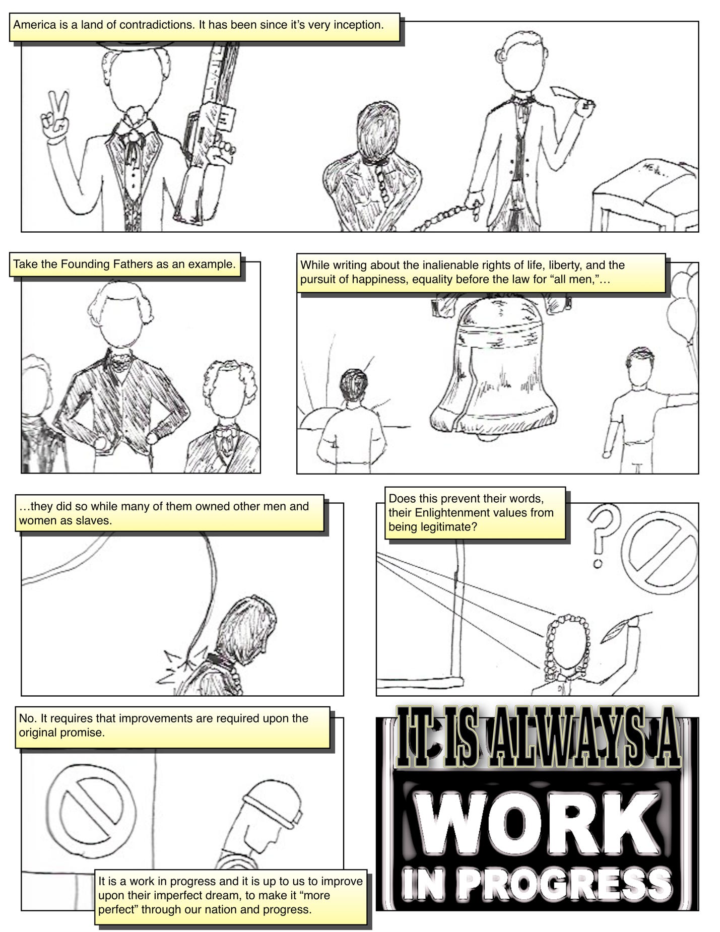 A collage of a comic book page

Description automatically generated