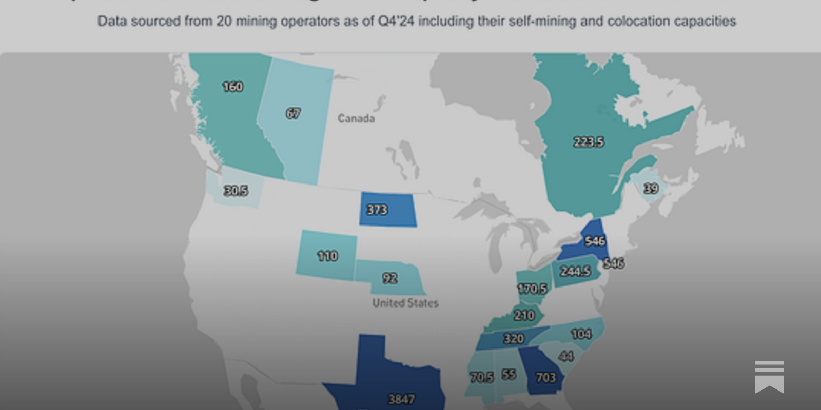 The Latest Bitcoin Mining Map - by BlocksBridge Consulting