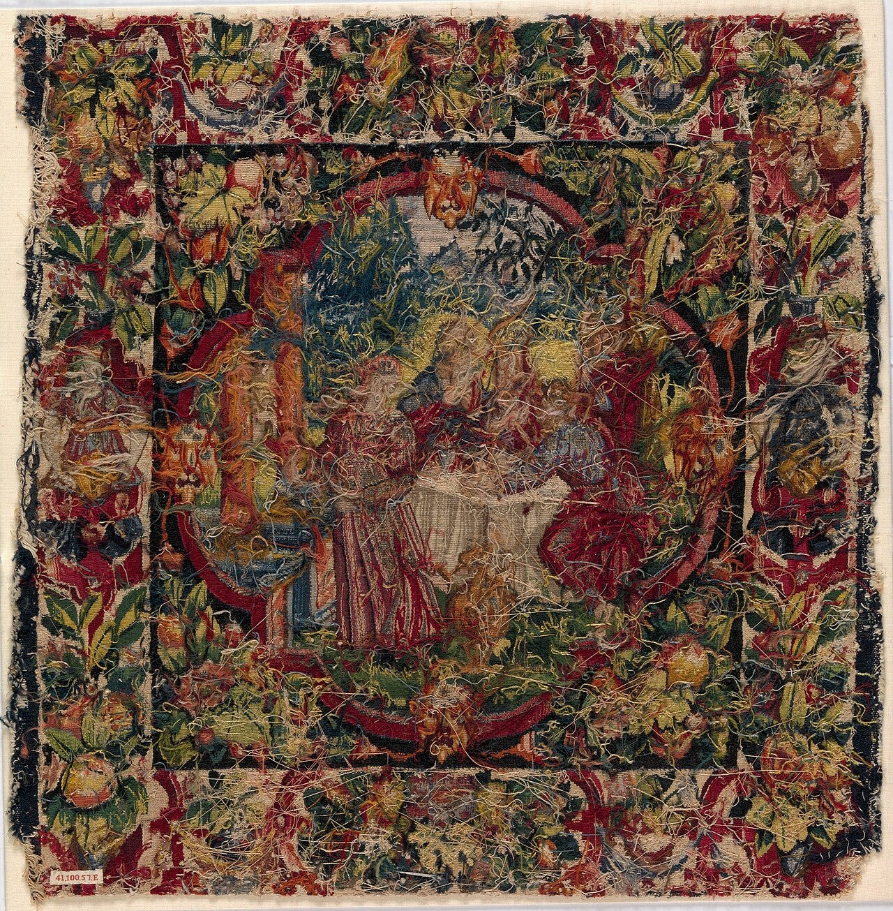 Story of Abraham tapestry, Abraham and the angels Story of Abraham tapestry, Abraham and the angels