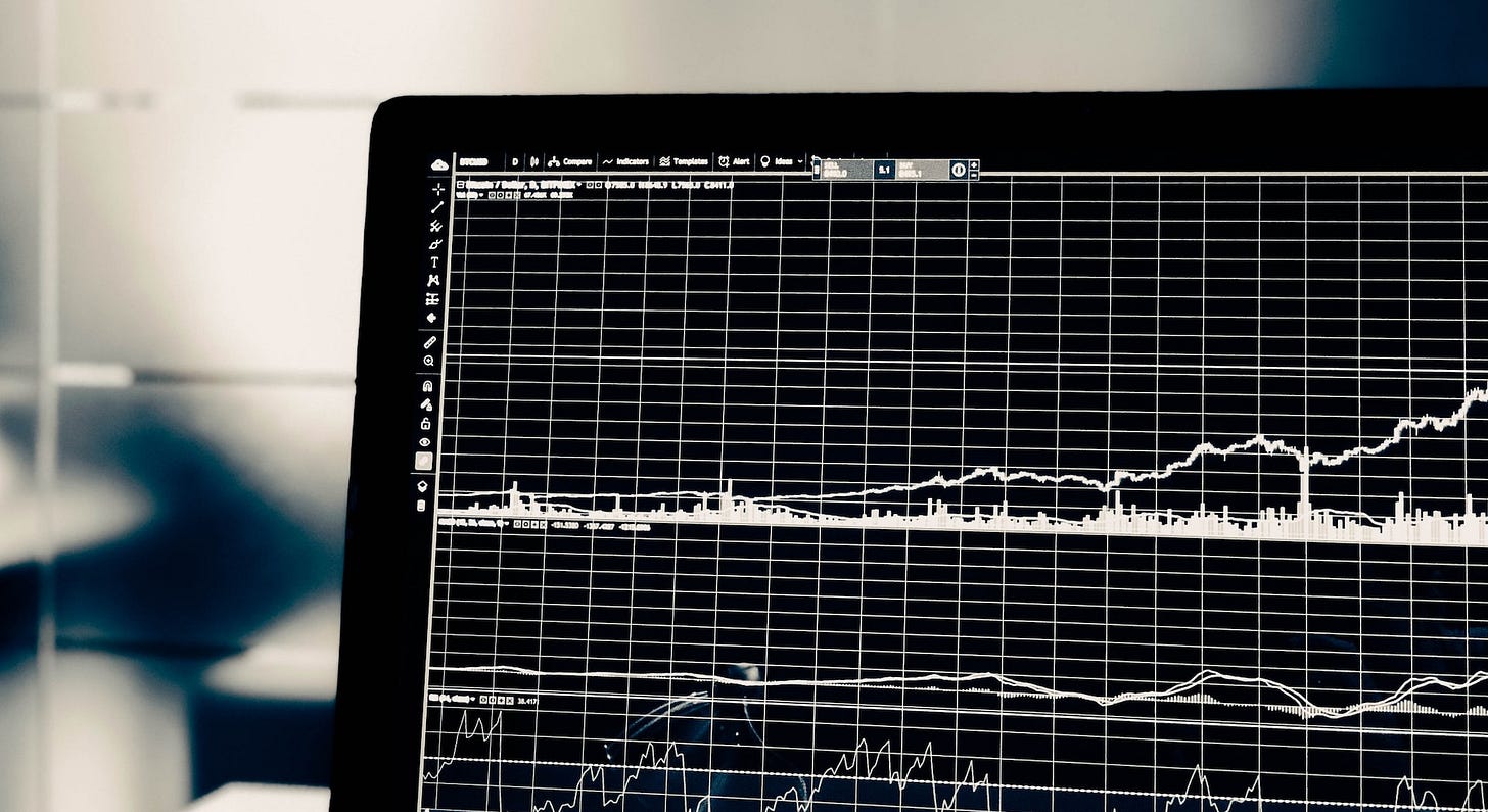 Computer showing data in different formats