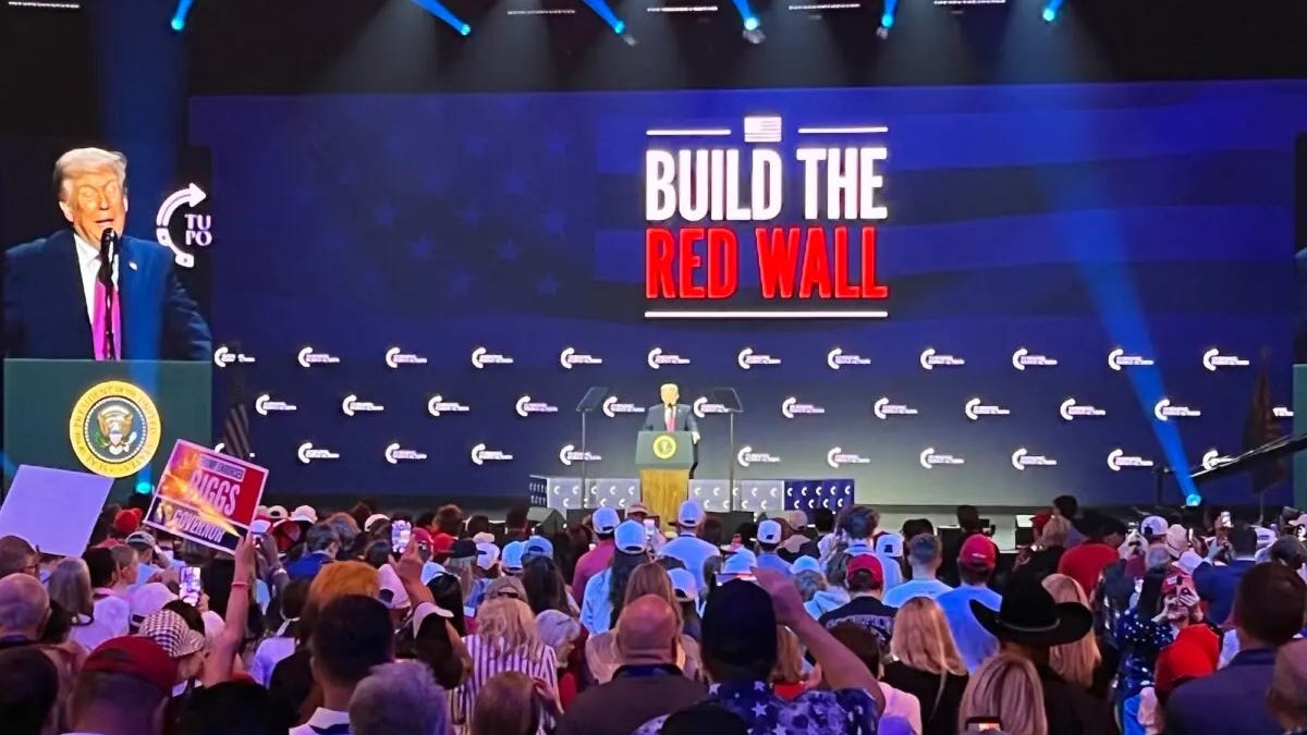 Wall Rally Trump Fires Up “Build the Red Wall” Rally in Arizona as GOP Targets ...