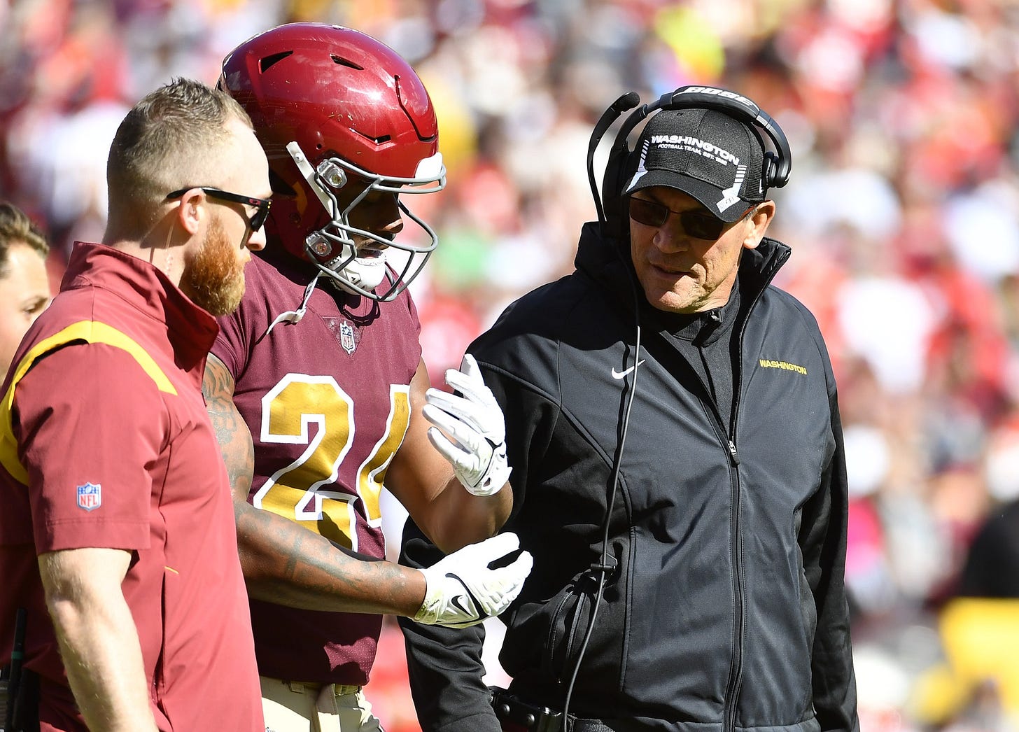 WFT&#39;s Antonio Gibson &#39;struggling&#39; with shin injury, will be re-evaluated  Monday | RSN