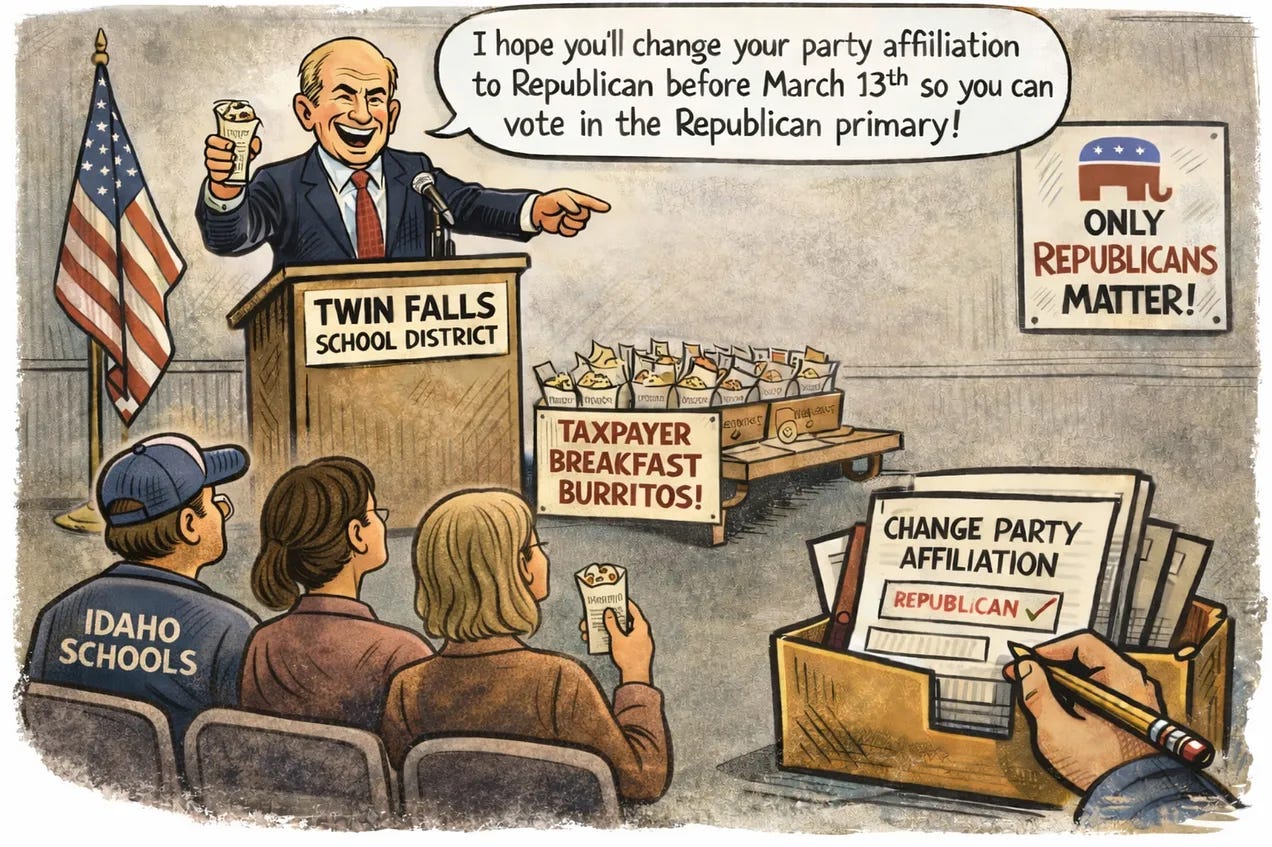 Idaho Education β When Employees Become a Captive Political Audience. Idaho Education β When Employees Become a Captive Political Audience.