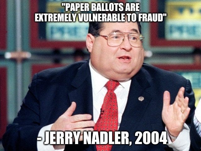 Jerry Nadler - Paper ballots - Imgflip Jerry Nadler - Paper ballots - Imgflip