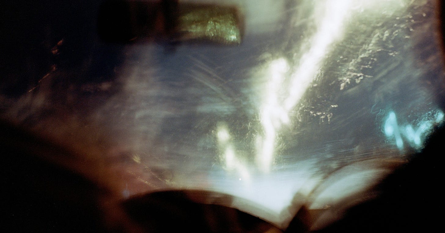 Abstract view from a car windscreen Abstract view from a car windscreen