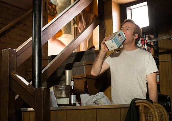 jimmy drinking milk out of container better call saul 110 2015 images jimmy drinking milk out of container better call saul 110 2015 images