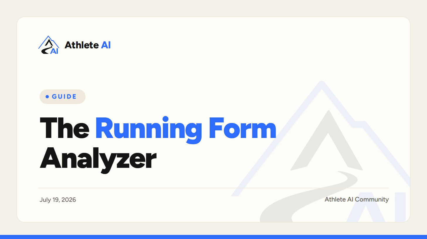 Running Form Analyzer